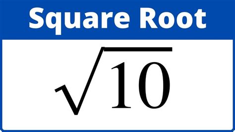 sqrt 10|sqrt 10 in radical form.